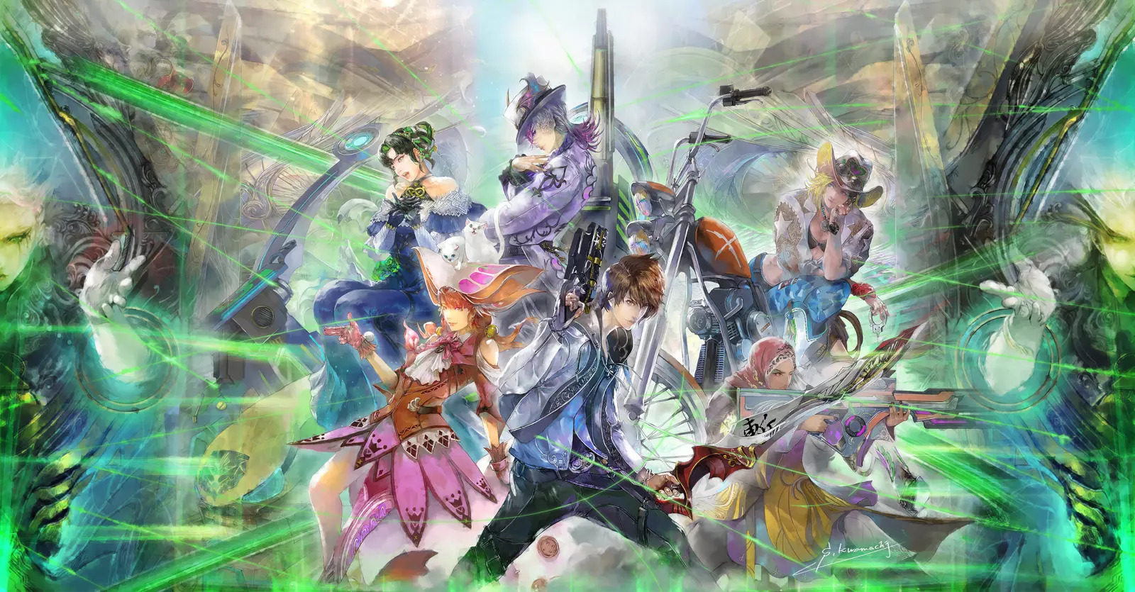 Illustration of SaGa Emerald Beyond