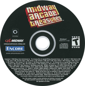 Midway Arcade Treasures - Disc (North America) - 732x744