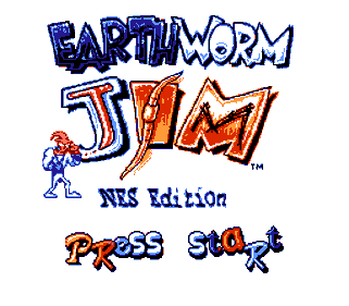Earthworm Jim NES Edition - Screenshot - Game Title (null) - 256x224