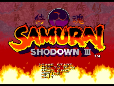 Samurai Shodown III - Screenshot - Game Title (World) - 640x480