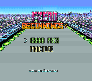 F-Zero: Beginnings - Screenshot - Game Title (World) - 256x224
