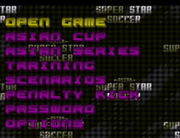 Asian Superstar Soccer: ISS Collection - Screenshot - Game Select (null) - 640x491