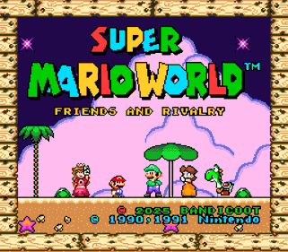 Super Mario World: Friends and Rivalry - Screenshot - Game Title (World) - 256x224