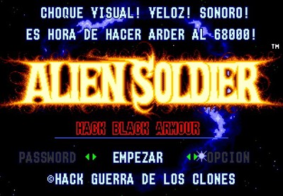 Alien Soldier Hack Black Armour - Screenshot - Game Title (null) - 626x435