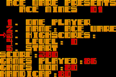 Ace Mines - Screenshot - Game Select (null) - 861x573