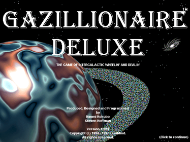 Gazillionaire: Deluxe - Screenshot - Game Title (null) - 640x480