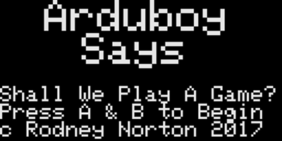 Arduboy Says - Screenshot - Game Title (World) - 256x128