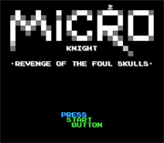 Micro Knight: Revenge of the Foul Skulls - Screenshot - Game Title (United States) - 240x210