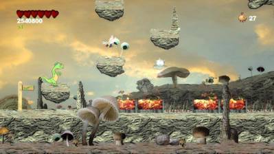 Lemmy Lizard vs. The Mecha-Eggs - Screenshot - Gameplay (World) - 1000x562