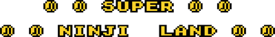 Super Ninji Land - Clear Logo (World) - 1602x217