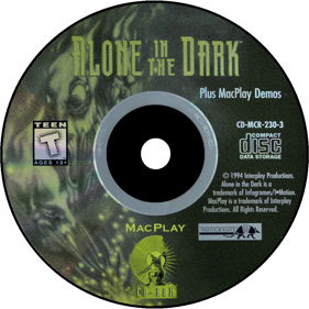 Alone In The Dark - Disc (North America) - 1041x1041