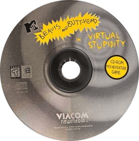 Beavis and Butt-Head in Virtual Stupidity - Disc (North America) - 609x616