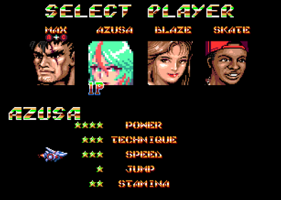Streets of Rage 2 Earthion - Screenshot - Game Select (null) - 614x437