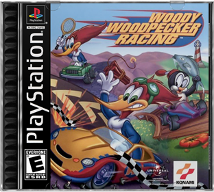 Woody Woodpecker Racing - Box - Front - Reconstructed (North America) - 687x617