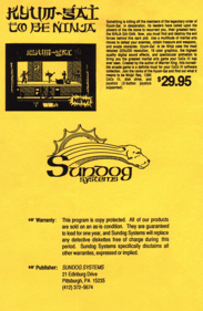 Kyum-Gai: To Be Ninja - Box - Back (World) - 937x1437