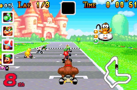 Illustration of Mario Kart Super Circuit (Freemastered)