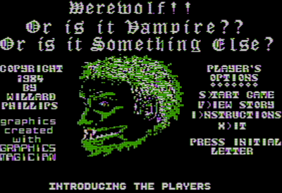 Werewolf!! Or is it Vampire?: Or is it Something Else? - Screenshot - Game Title (null) - 560x384