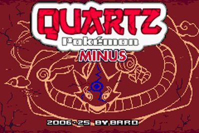 Pokémon Quartz Minus - Screenshot - Game Title (null) - 240x160
