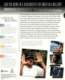 Steven Spielberg's Director's Chair: The Game - Box - Back (North America) - 653x800