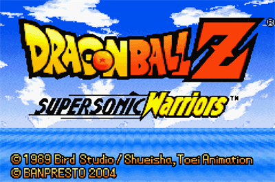 Dragon Ball Z: Supersonic Warriors - Screenshot - Game Title (Europe) - 613x405