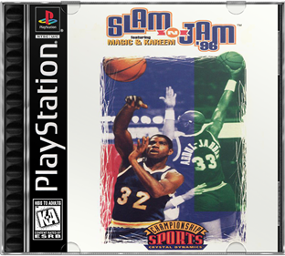 Slam 'n Jam '96 Featuring Magic & Kareem - Box - Front - Reconstructed (North America) - 687x617