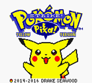 Pokémon STRIKE! Yellow Version - Screenshot - Game Title (World) - 160x144