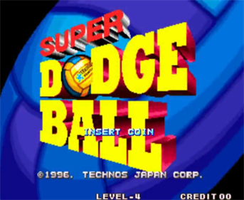 Super Dodge Ball - Screenshot - Game Title (North America) - 477x390