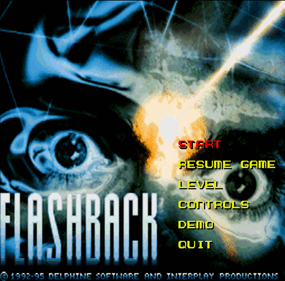 Flashback: The Quest for Identity - Screenshot - Game Title (World) - 1024x1008