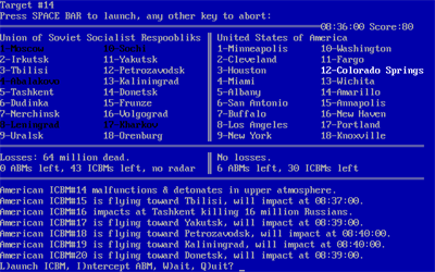Global Thermonuclear War - Screenshot - Gameplay (null) - 640x400