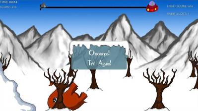  Baby Mammoth's Journey to Mars - Screenshot - Game Over (World) - 1000x562