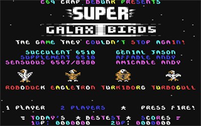 Super Galax-I-Birds - Screenshot - Game Title (null) - 320x200