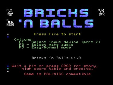 Bricks ‘N Balls - Screenshot - Game Title (World) - 687x514