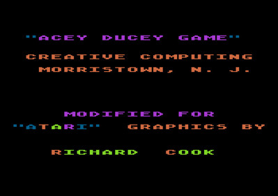 Acey Ducey Game - Screenshot - Game Title (null) - 700x493