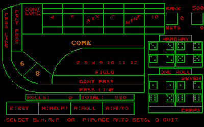 Strategic Craps - Screenshot - Gameplay (null) - 320x200
