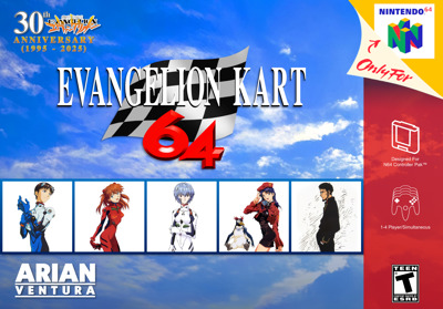 Evangelion Kart 64 - Box - Front (North America) - 5376x3750