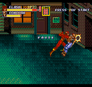 Flash in Streets of Rage 2 - Screenshot - Gameplay (World) - 256x240