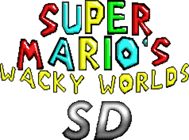 Super Mario's Wacky Worlds SD - Clear Logo (World) - 2380x1770