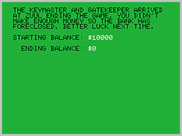 Ghostbusters (Opcode Games) - Screenshot - Game Over (World) - 256x192