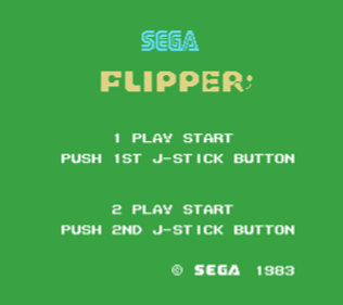 Sega Flipper - Screenshot - Game Title (World) - 270x240
