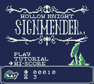Hollow Knight: Sign Mender - Screenshot - Game Title (World) - 160x144