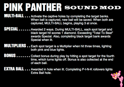 Pink Panther: Sound MOD - Arcade - Controls Information (null) - 888x628