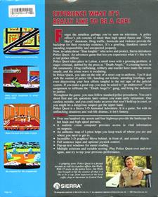 Police Quest: In Pursuit of the Death Angel - Box - Back (North America) - 800x996