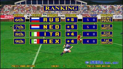 Virtua Striker 2 - Screenshot - High Scores (World) - 1366x768