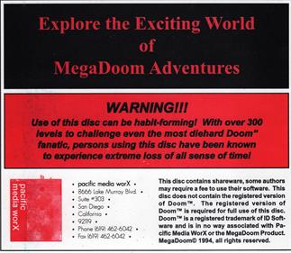 MegaDoom Adventures - Box - Back (World) - 1568x1360