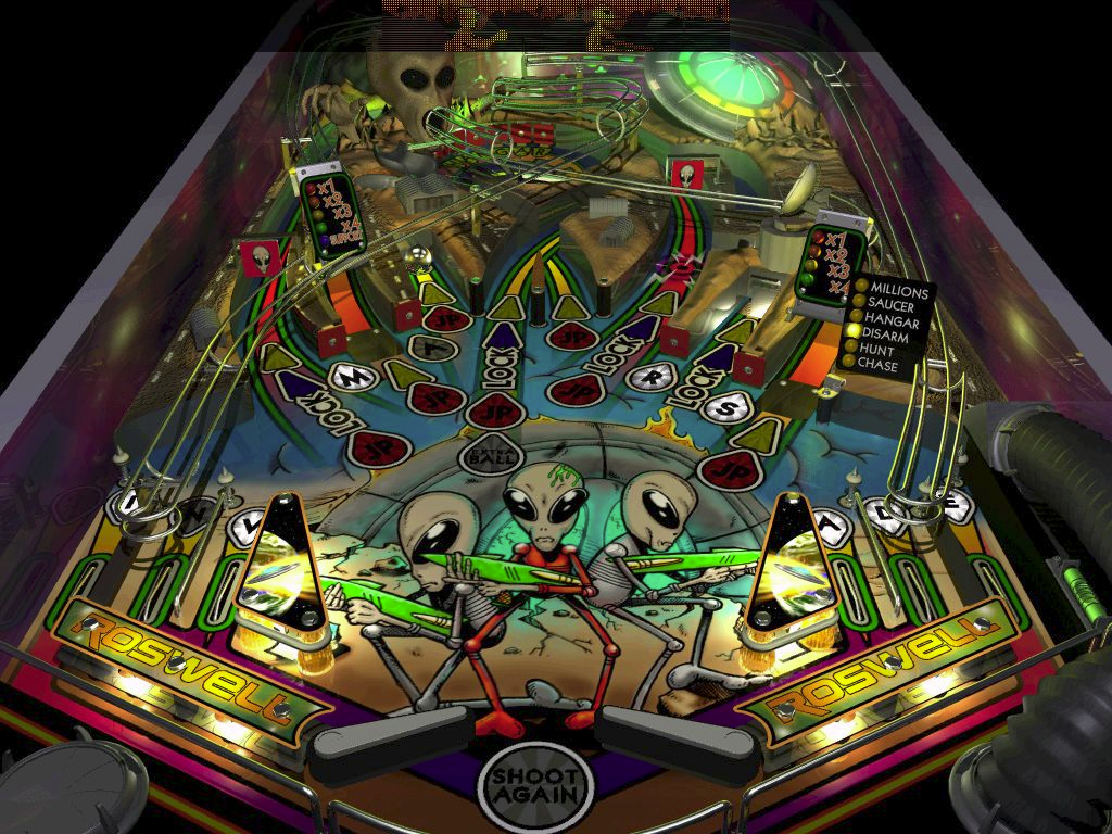 Illustration of Roswell Pinball
