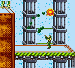 Probotector - Screenshot - Gameplay (World) - 160x144