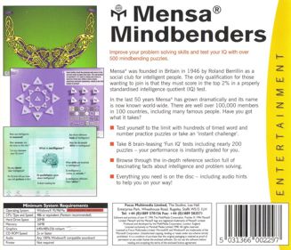 Mensa Mindbenders - Box - Back (Europe) - 931x800