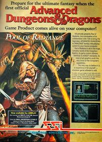 Advanced Dungeons & Dragons: Pool of Radiance - Advertisement Flyer - Front (North America) - 1152x1600