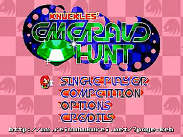 Knuckles' Emerald Hunt - Screenshot - Game Title (World) - 320x240