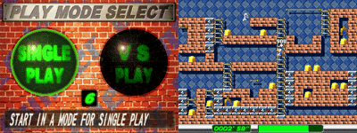 Lode Runner: The Dig Fight - Screenshot - Game Select (null) - 640x240